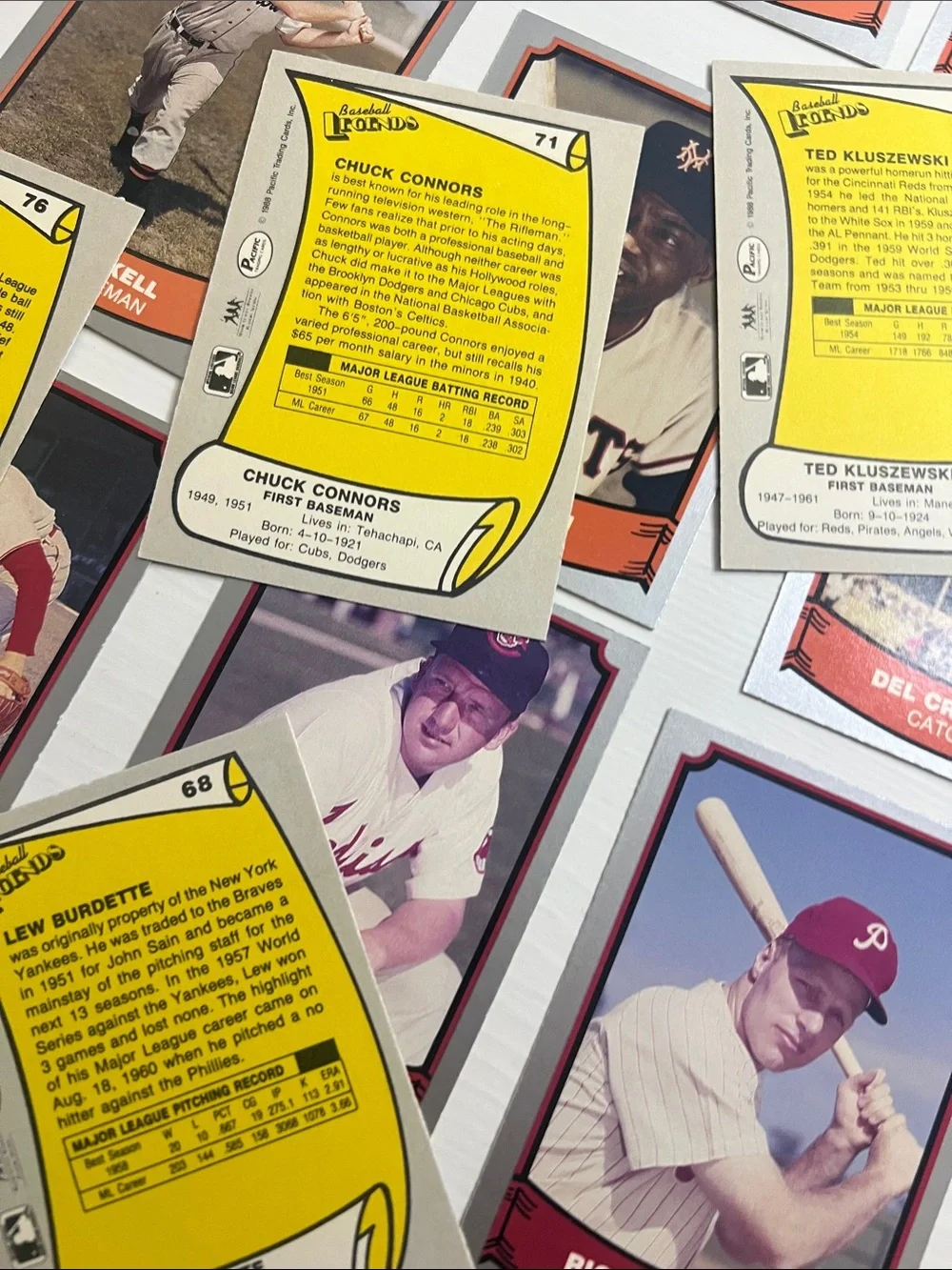 40+ 1988 Pacific Baseball Legend Trading Card Lot